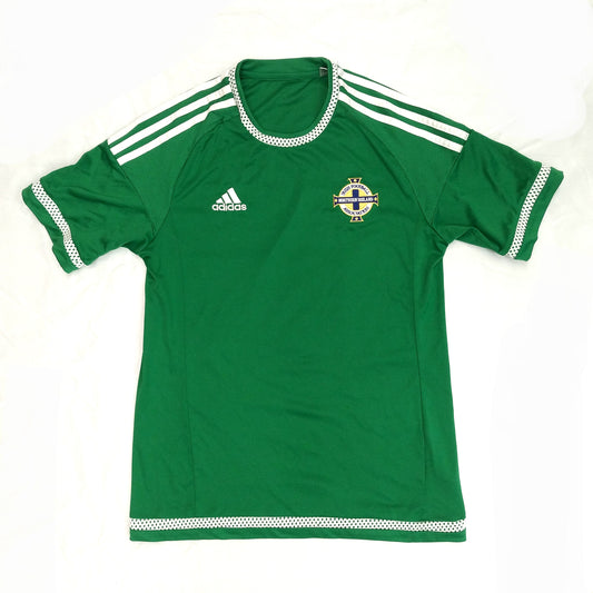 Northern Ireland  Football  Short Sleeve  Home  Jersey  2015 / 16  adidas     Unisex Adults       Sponsorless  Northern Ireland Norn Iron Football Soccer GAWA Belfast Windsor Park Vintage Retro  SHIRTS V SKINS   