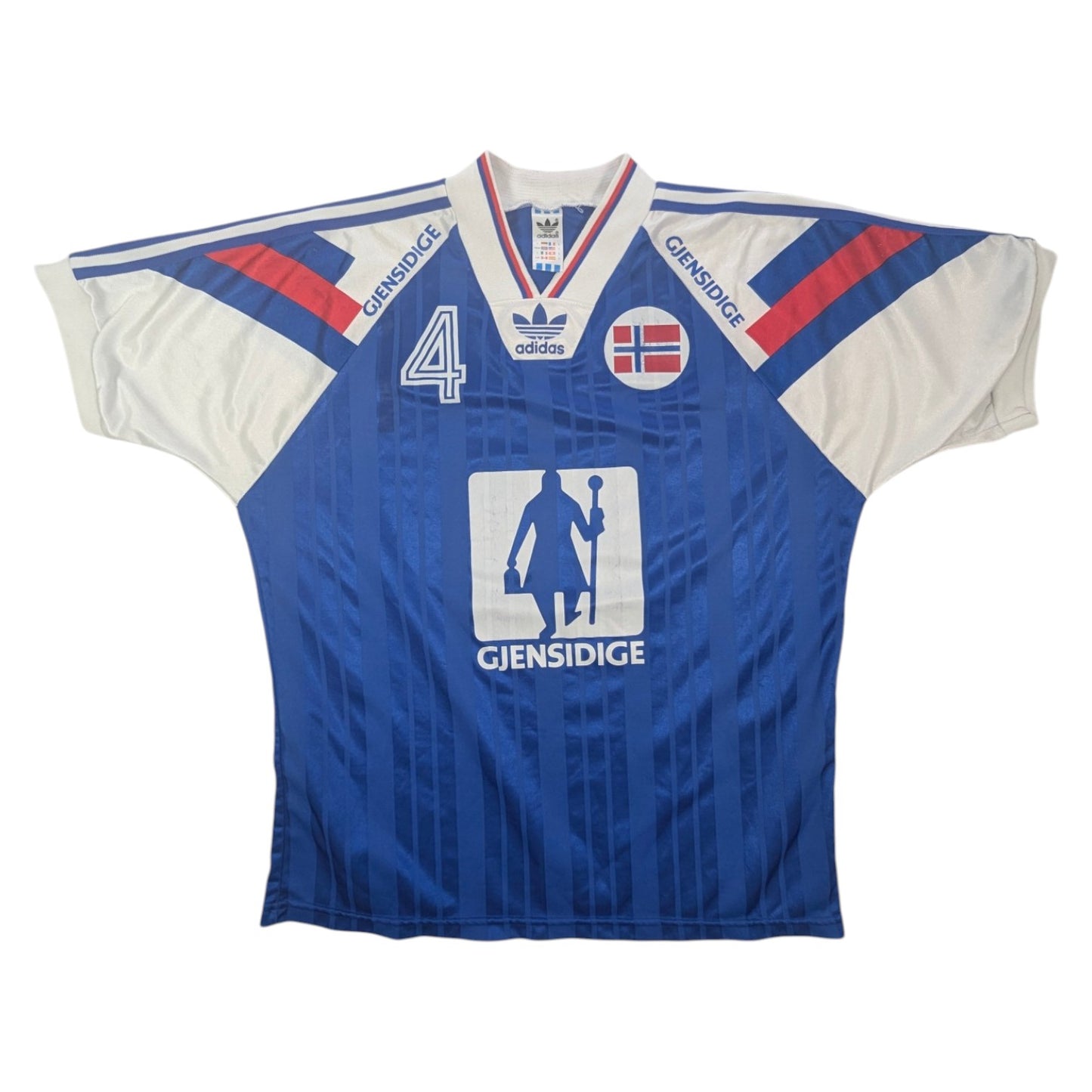 Norway Player Issue adidas Away Handball Jersey 1992 #4 (L)