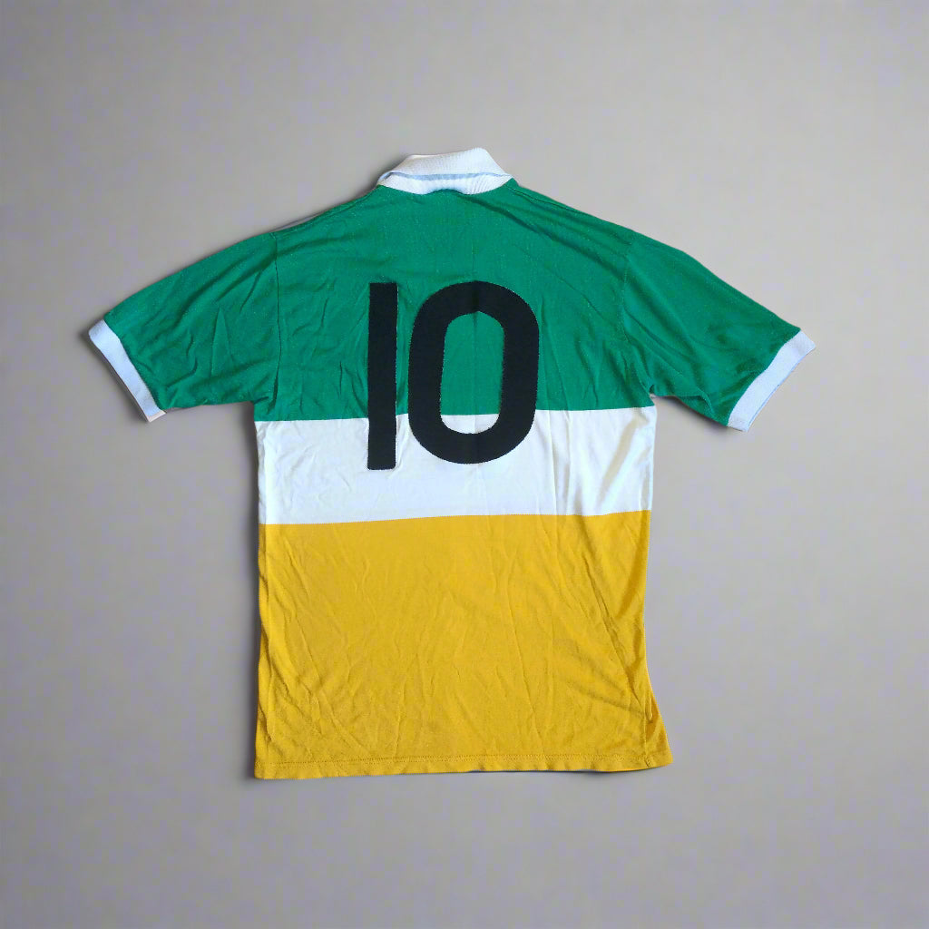 Offaly GAA  Short Sleeve  Home  Jersey  1990 / 91  O'Neills  Player Issue   Unisex Adults     #10  Sponsorless  Offaly GAA Uibh Fhailli Vintage Retro Jersey Shirt Gaelic Football  Hurling  Leinster  SHIRTS V SKINS   