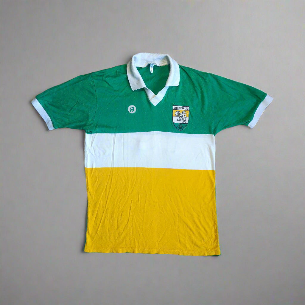 Offaly GAA  Short Sleeve  Home  Jersey  1990 / 91  O'Neills  Player Issue   Unisex Adults     #10  Sponsorless  Offaly GAA Uibh Fhailli Vintage Retro Jersey Shirt Gaelic Football  Hurling  Leinster  SHIRTS V SKINS   