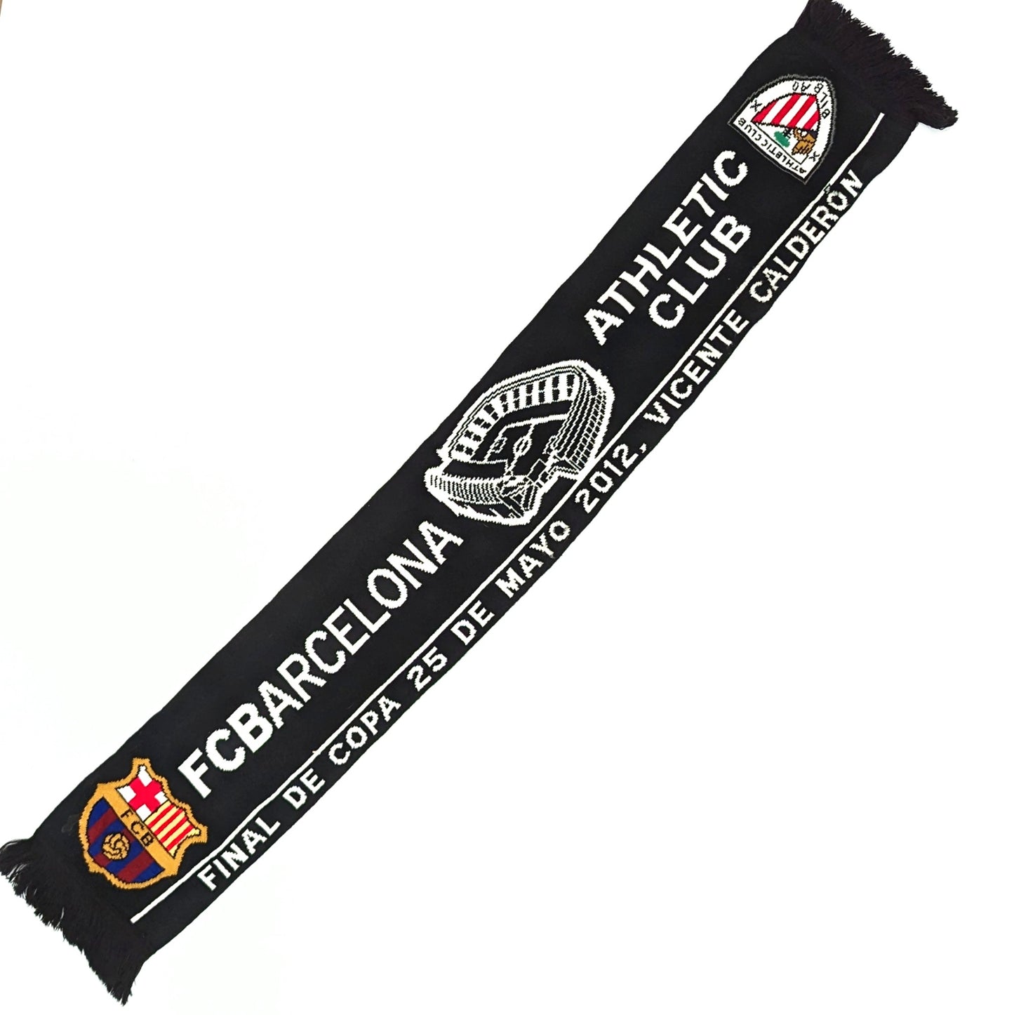 Copa Del Rey Final 2011 / 12 Football Scarf  (One Size) Barcelona Athletic Bilbao  [Good]