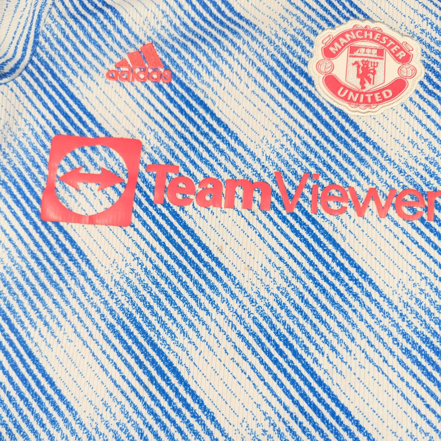 Manchester United adidas Football Jersey 2021 (7-8 Years) [Fair]