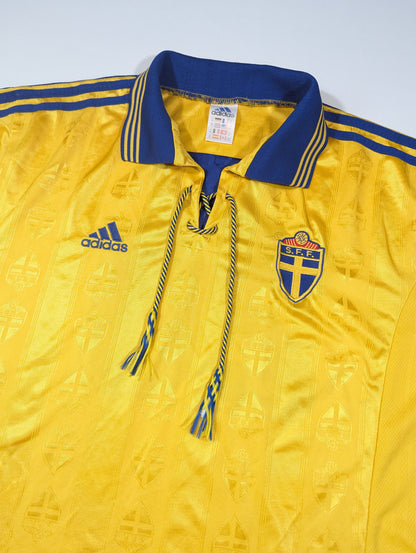 Sweden adidas Football Jersey 1998 #20  (XL) [Good]