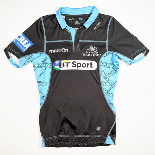 Glasgow Warriors 2015 / 16 Rugby Jersey Macron (M) Test   [Very Good]