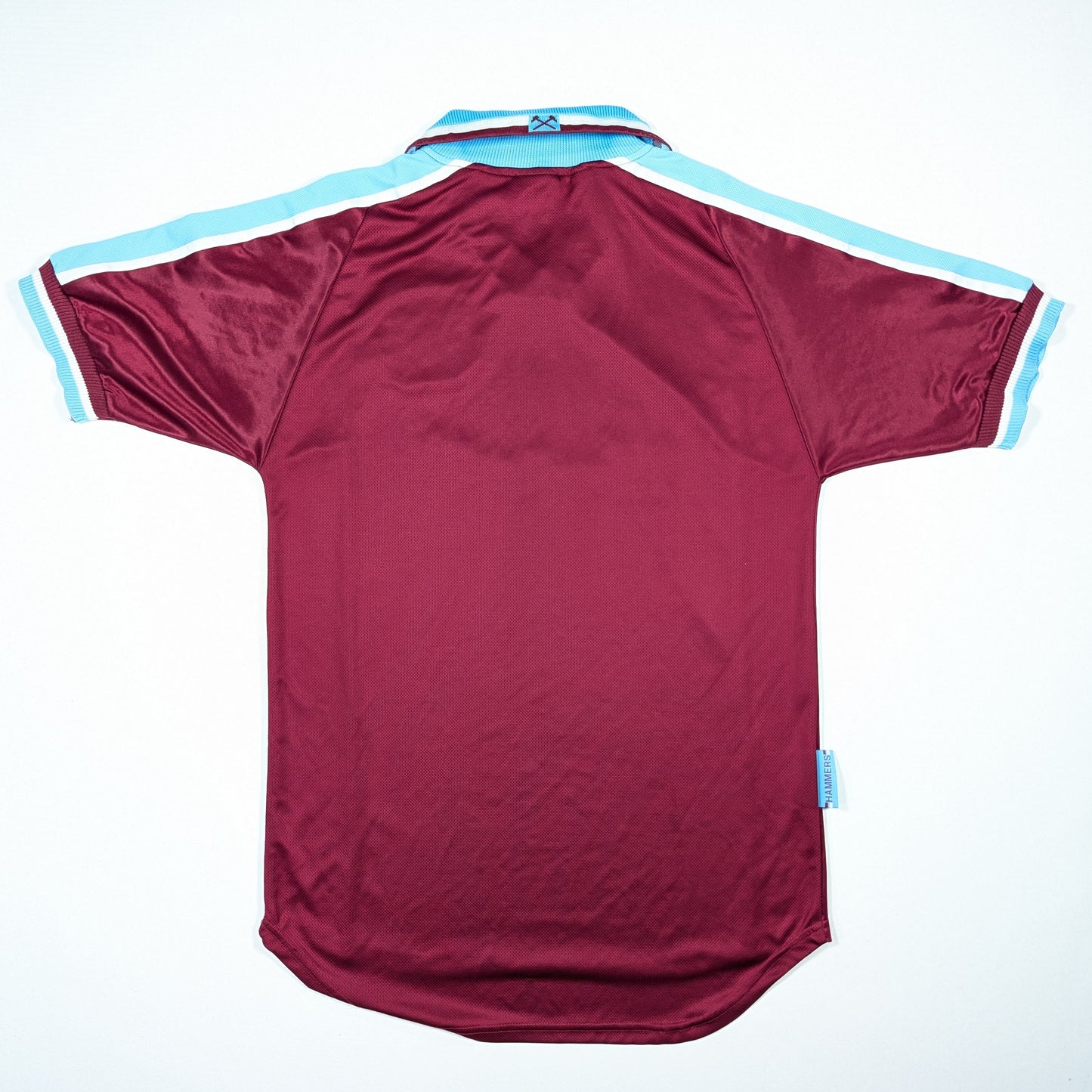 West Ham United Score Draw Football Jersey Retro (M) [Very Good]