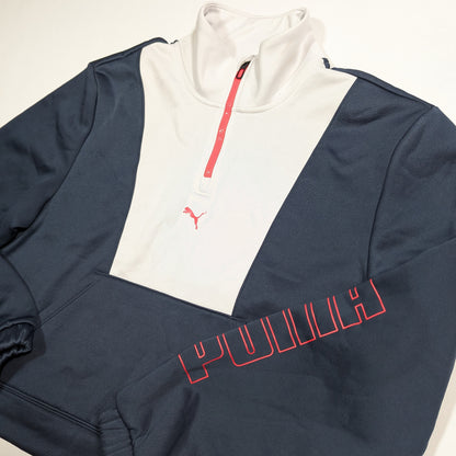 Navy Puma Streetwear Sweatshirt (S) [Good]