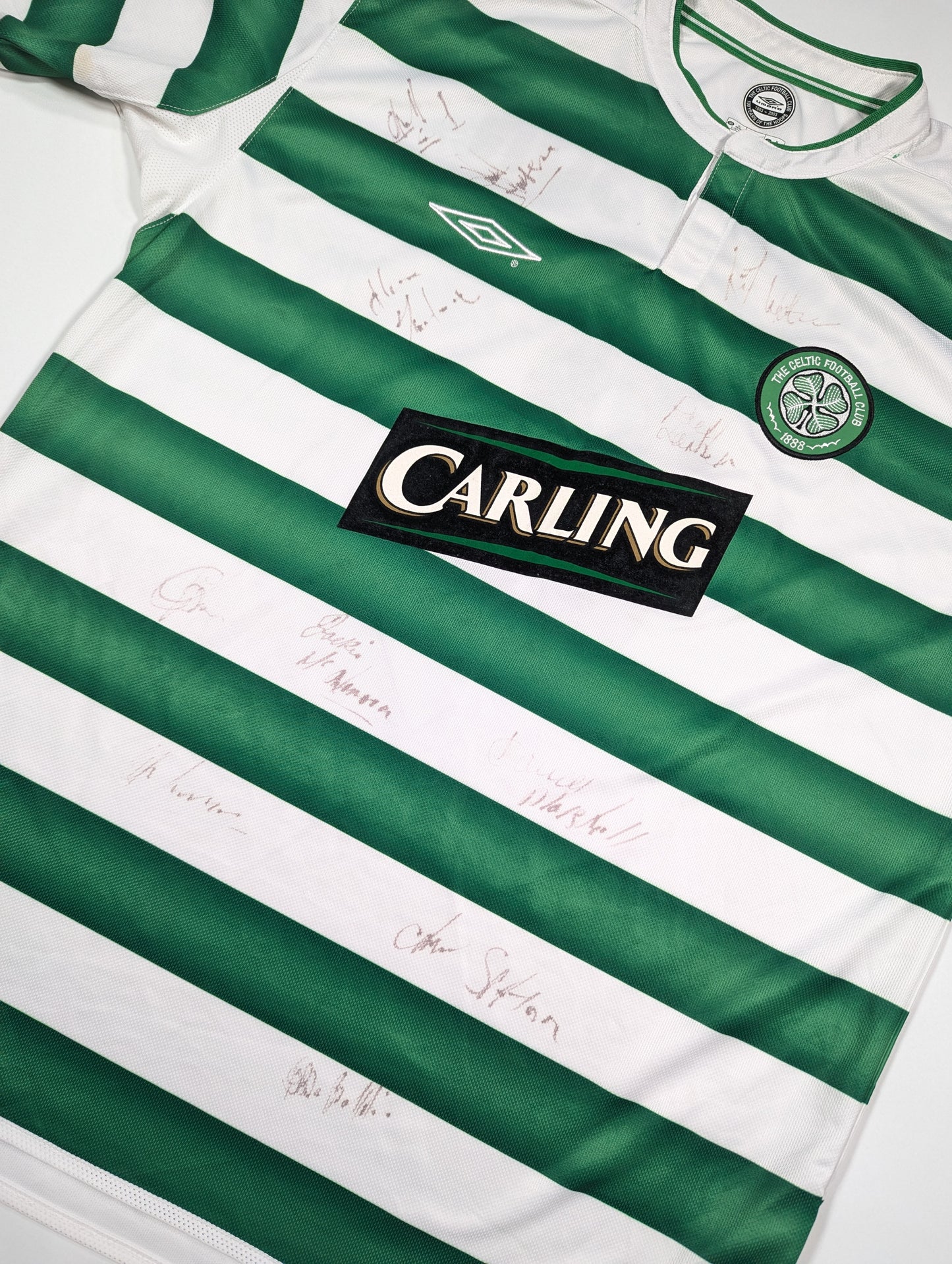 Celtic Umbro Football Jersey 2003 Thompson  #8  (XL) [Fair]
