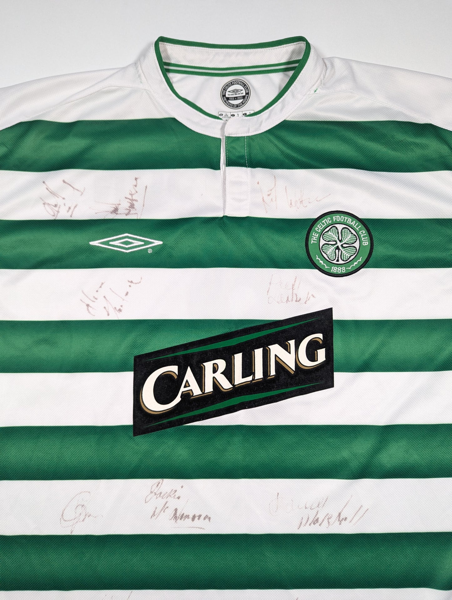 Celtic Umbro Football Jersey 2003 Thompson  #8  (XL) [Fair]