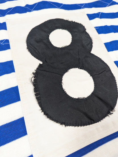 Blackrock College Woodward & Stalder Rugby Jersey 1970s #8  (L) [Fair]