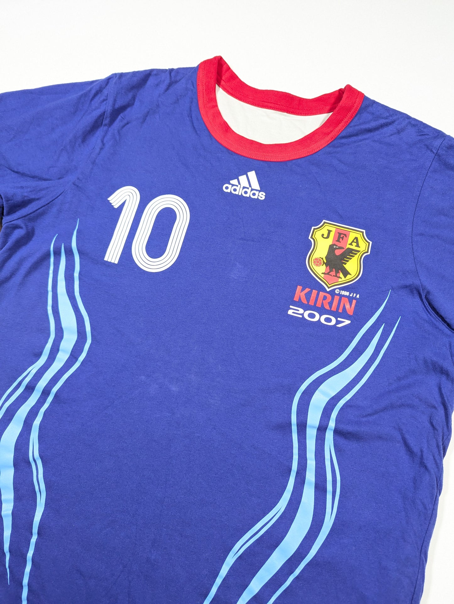 Japan adidas Football Reversible T-Shirt 2007 #10  (L) [Very Good]