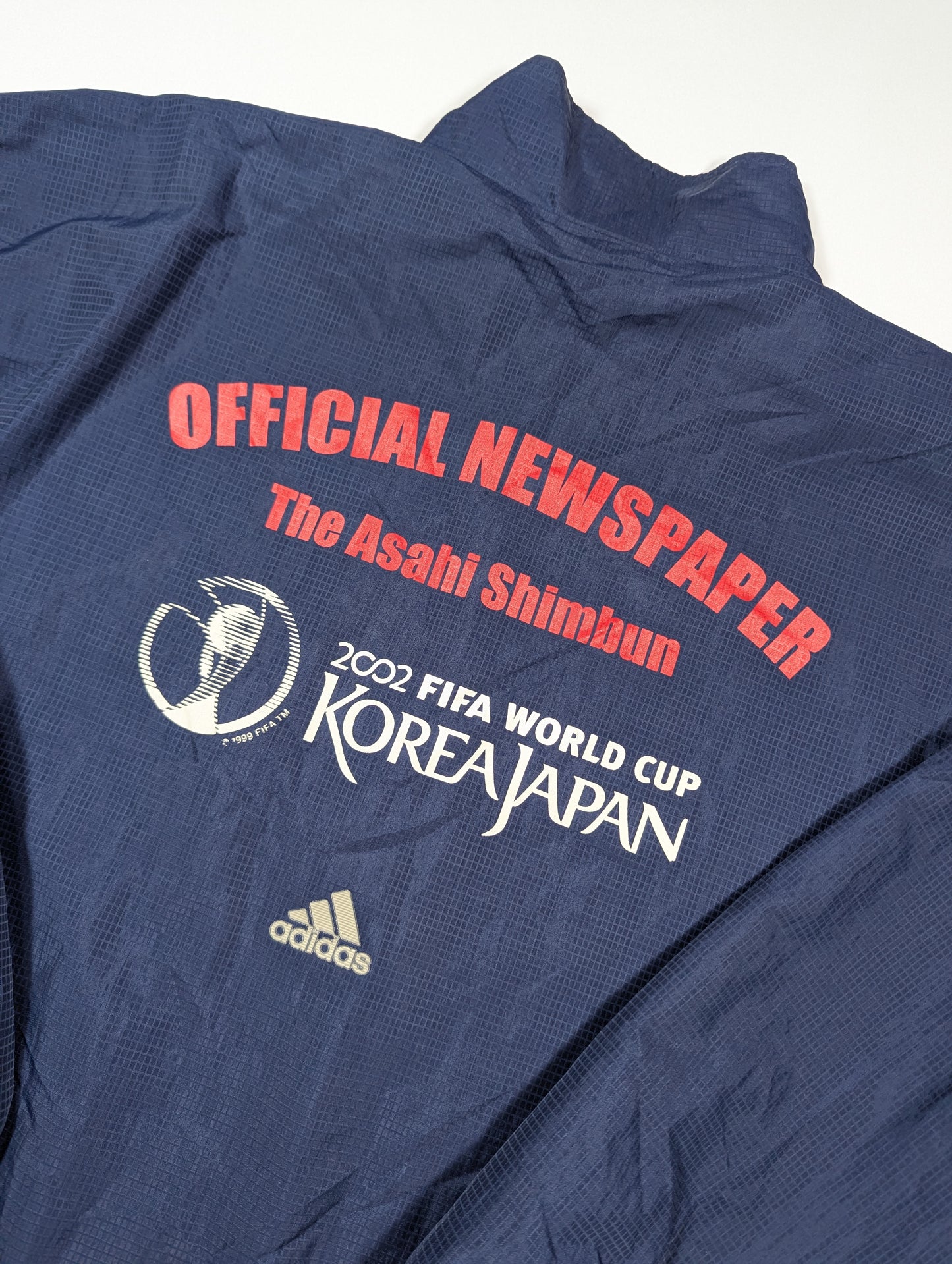 Asahi Shinbun World Cup Football Jacket 2002 adidas  (L) [Very Good]