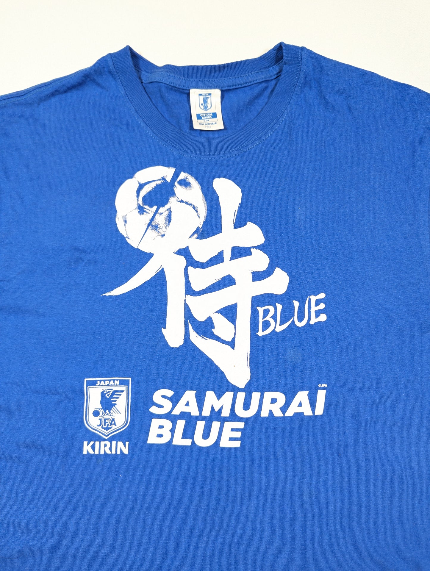 Japan JFA Football T-Shirt 2020s Samurai Blue  (L) [Good]