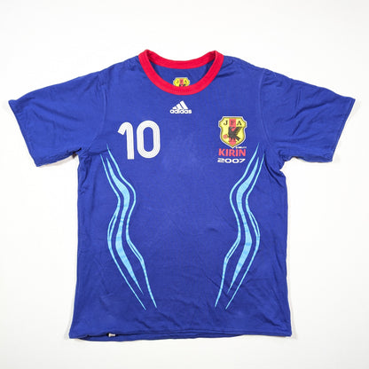 Japan adidas Football Jersey 2007 #10  (L) [Very Good]