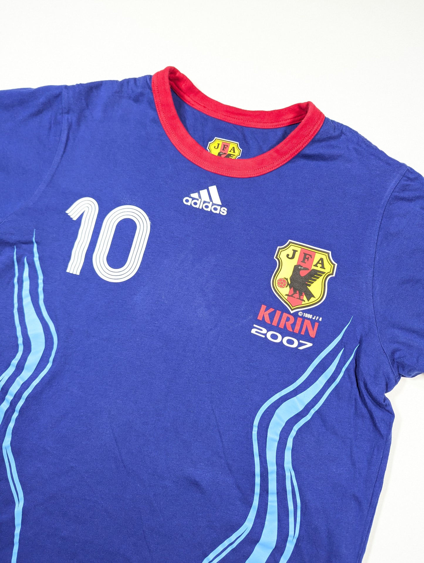 Japan adidas Football Jersey 2007 #10  (L) [Very Good]