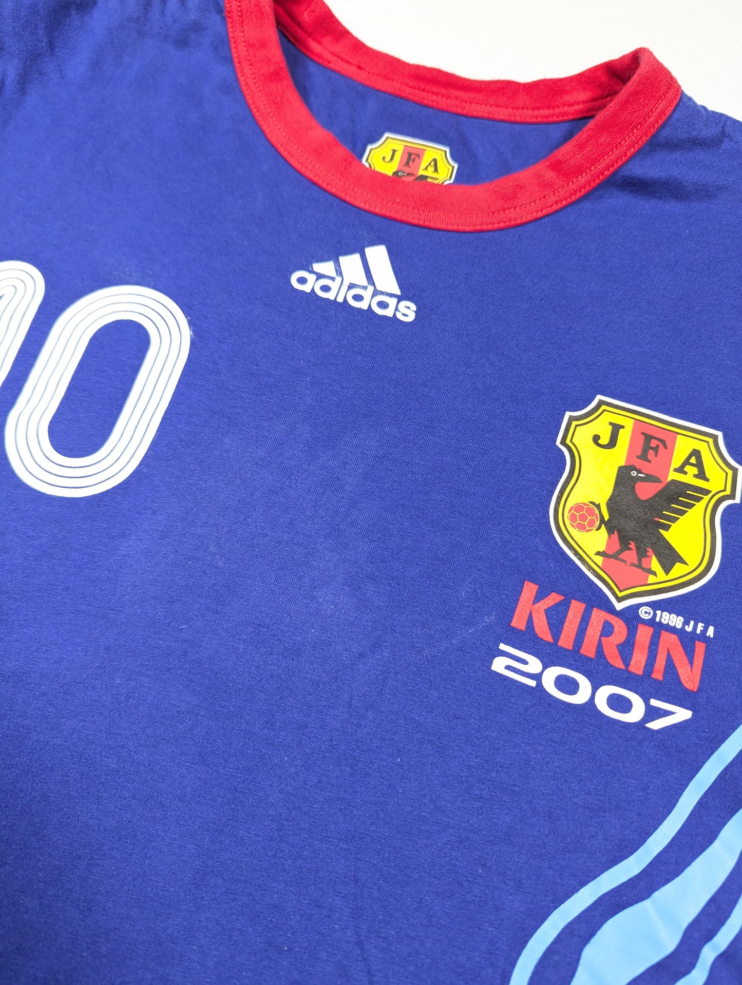 Japan adidas Football Jersey 2007 #10  (L) [Very Good]