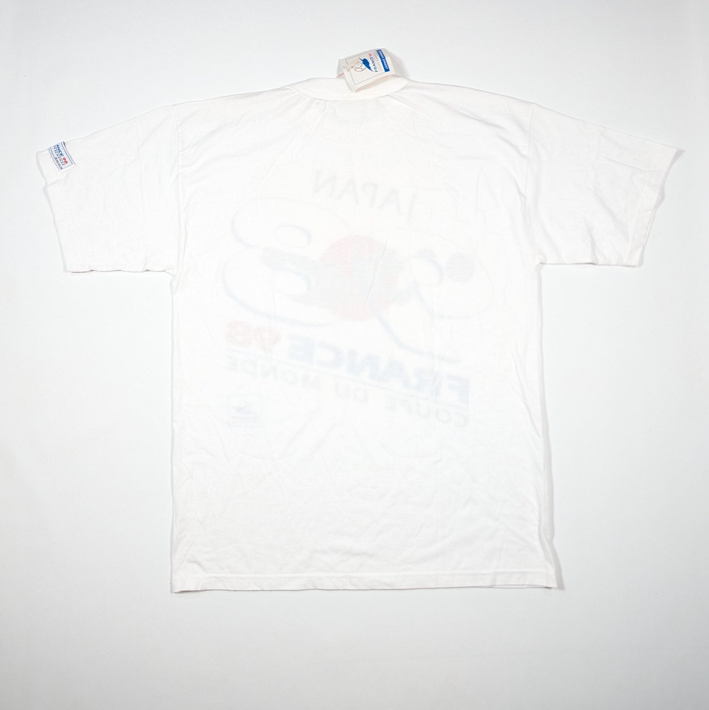 Japan France 98 Football T-Shirt 1998 World Cup  (M) [Excellent]