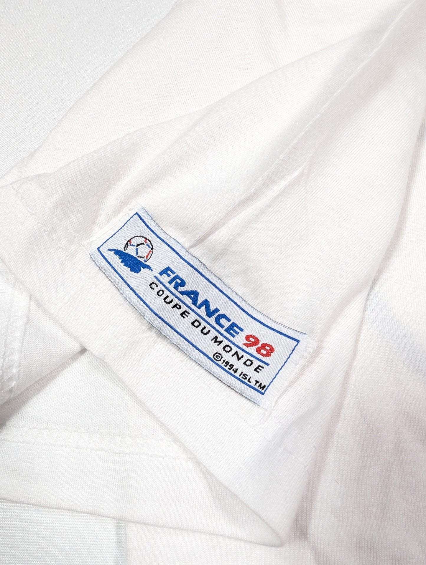 Japan France 98 Football T-Shirt 1998 World Cup  (M) [Excellent]