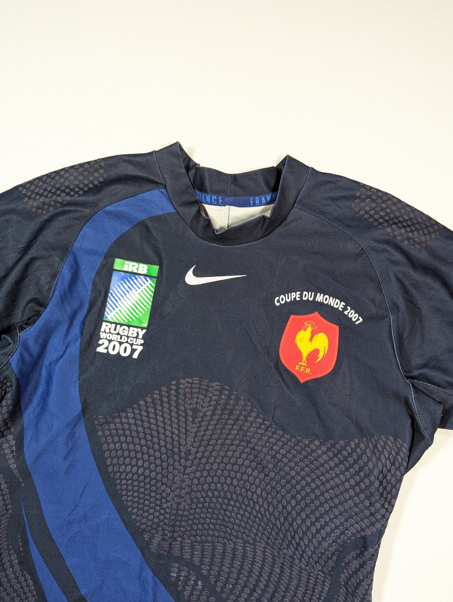 France Nike Rugby Jersey 2007 #11  (L) [Good]