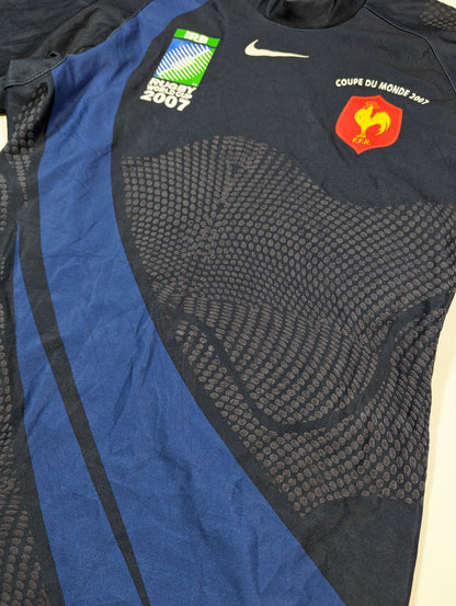 France Nike Rugby Jersey 2007 #11  (L) [Good]