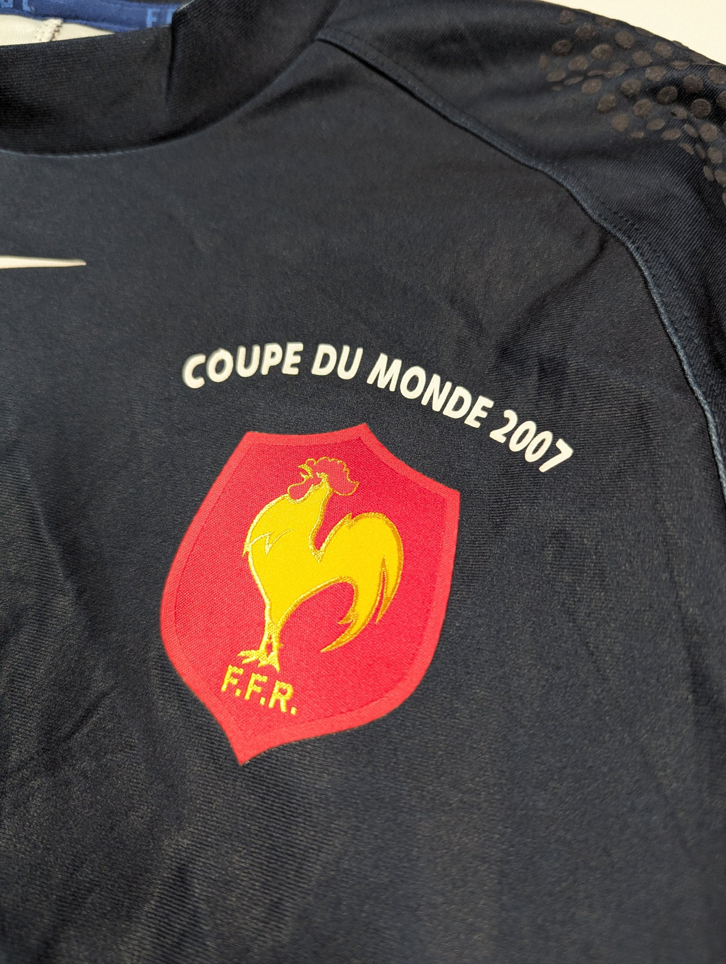 France Nike Rugby Jersey 2007 #11  (L) [Good]