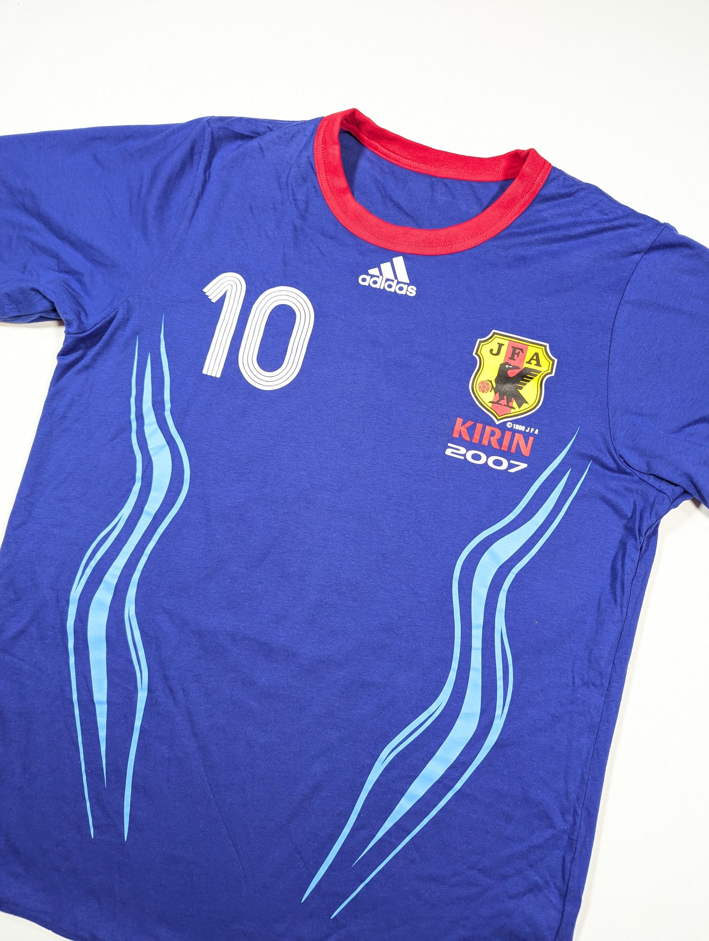 Japan adidas Football Reversible T-Shirt 2007 #10  (L) [Very Good]