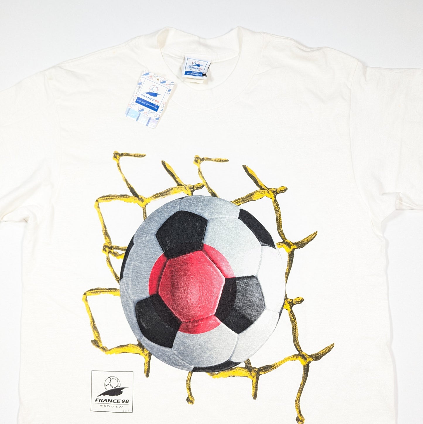 Japan World Cup Football T-Shirt 1998 France  (M) [Very Good]