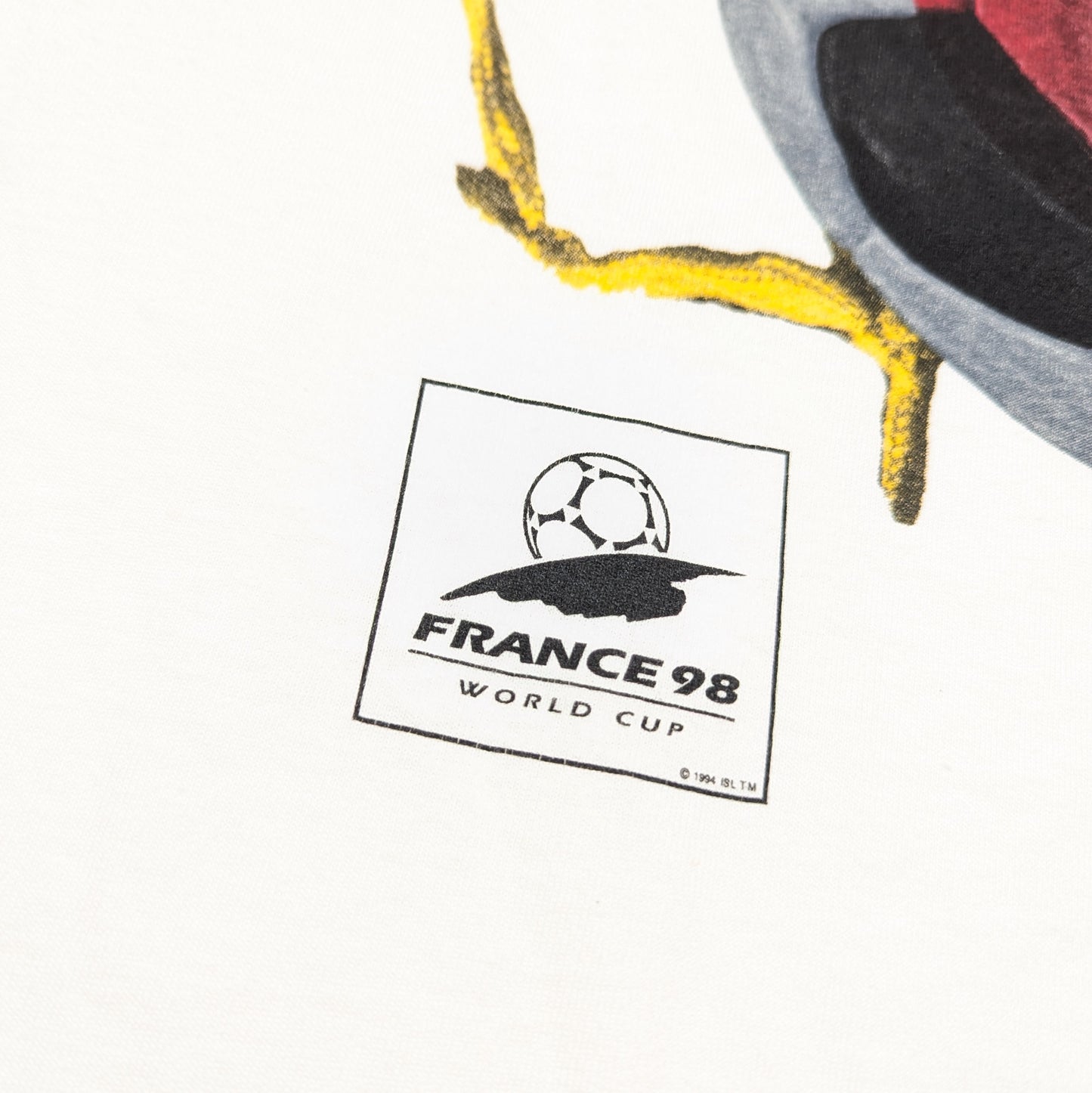 Japan World Cup Football T-Shirt 1998 France  (M) [Very Good]