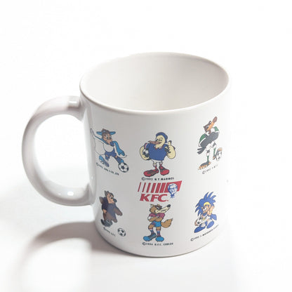 J league KFC JLeague Football Mug 1995 [Excellent]