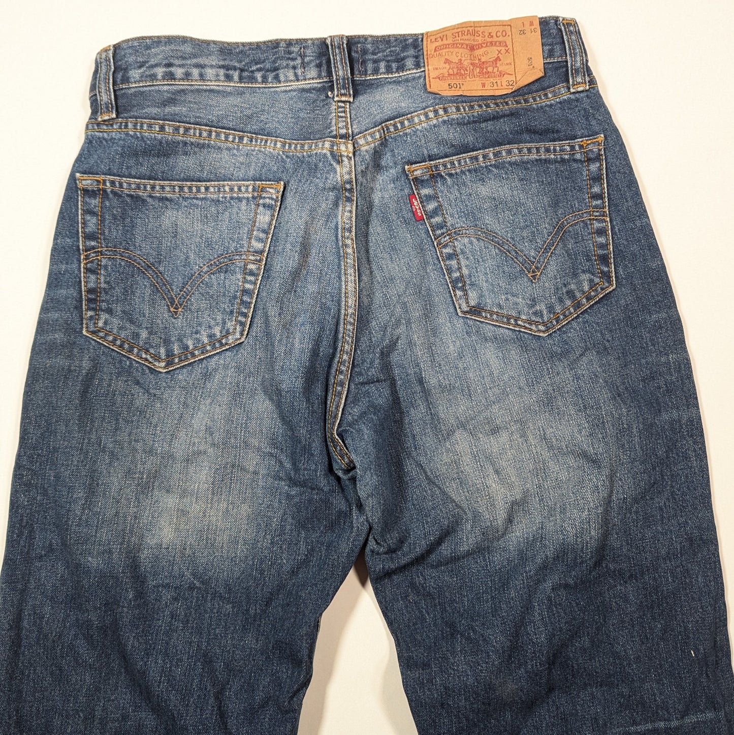Levis Blue 501  Jeans (W32 L32) [Very Good]