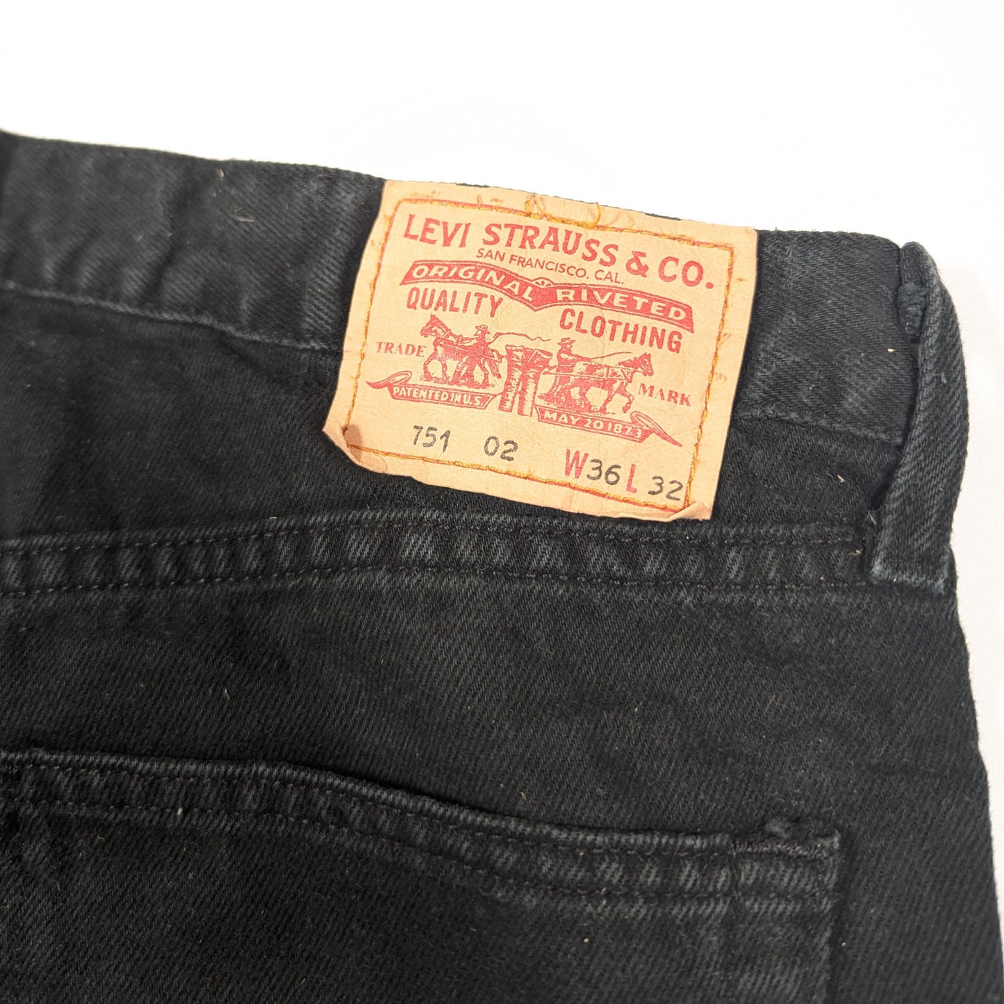 Levis Black 751  Jeans (W36 L32) [Very Good]