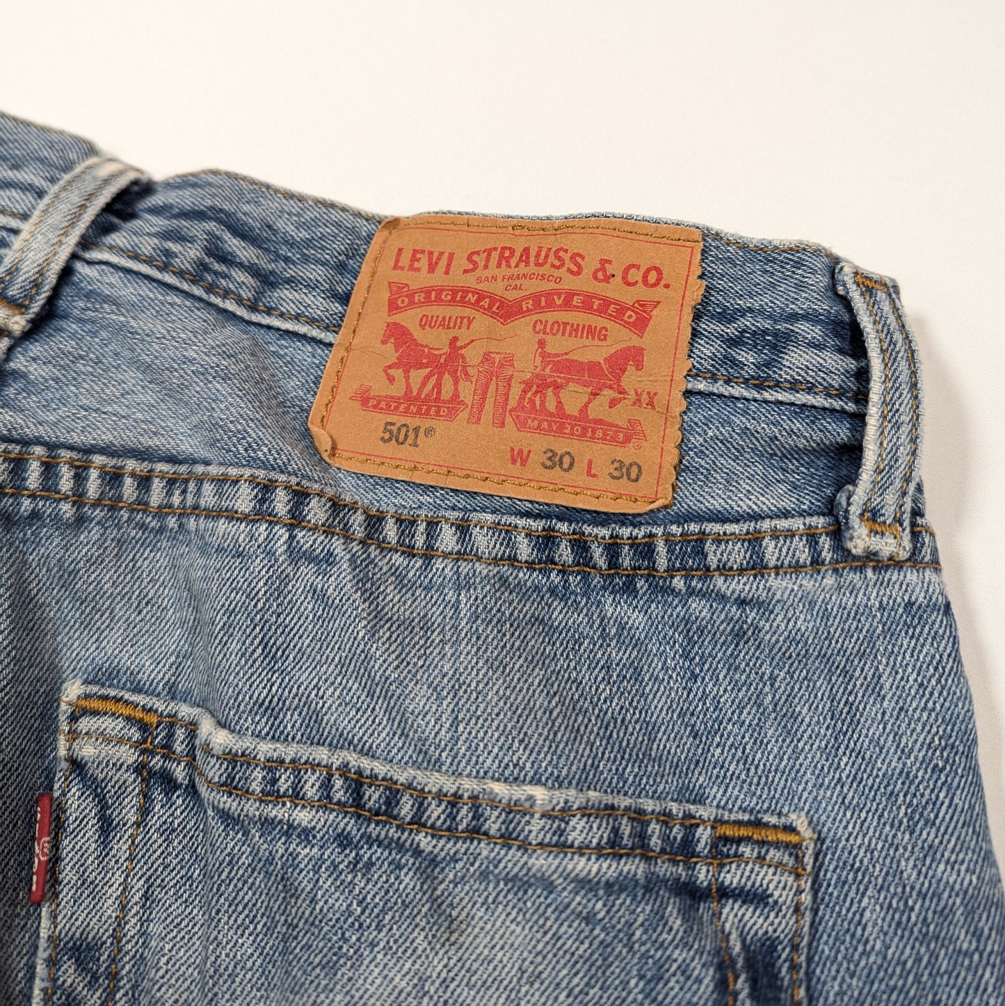 Levis Blue 501  Jeans (30W 30L) [Good]