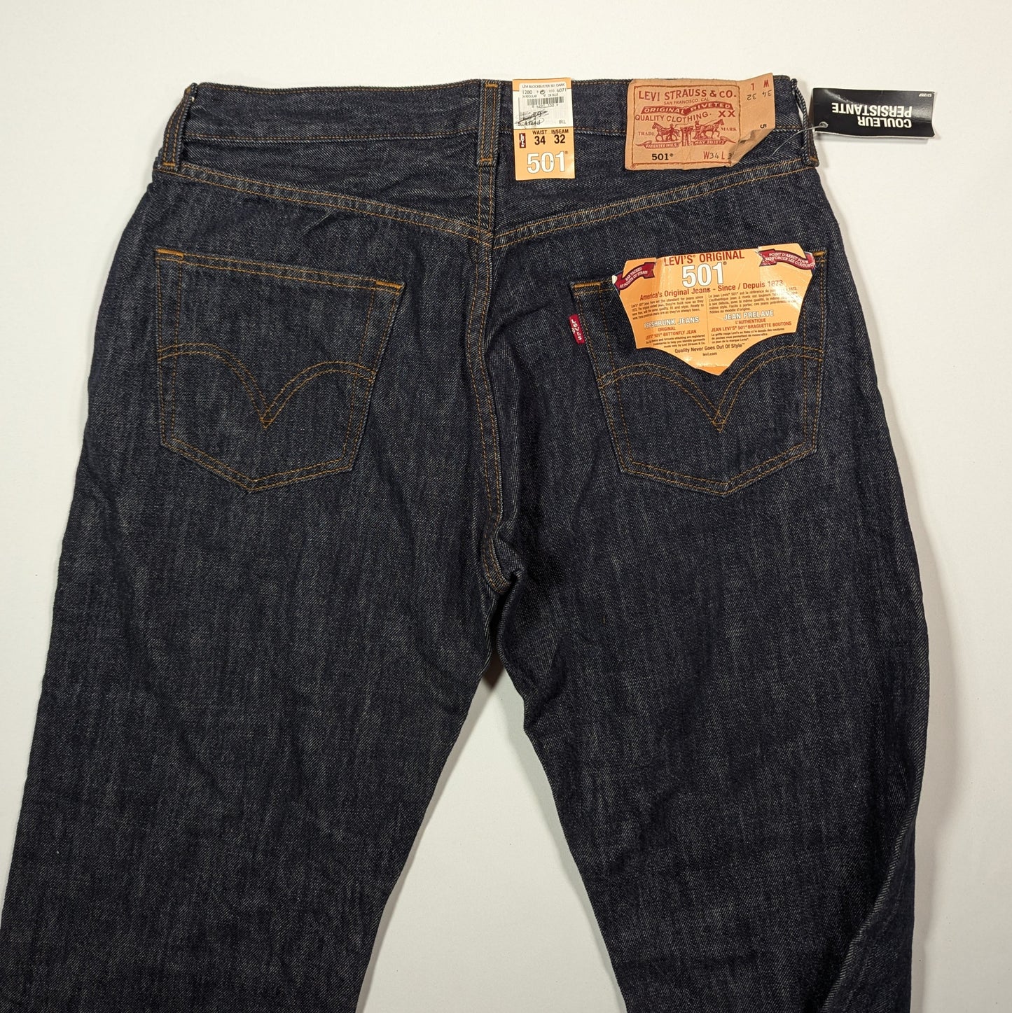 Levis Blue 501  Jeans (34W 32L) [New]