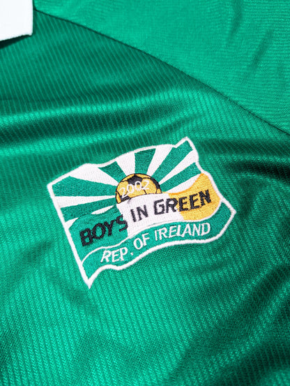 Republic of Ireland Green Football Jersey 2002 (L) [Good]