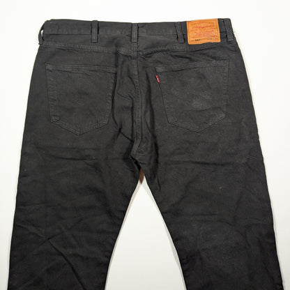 Black 501 Levis Jeans (W38 L34) [Good]