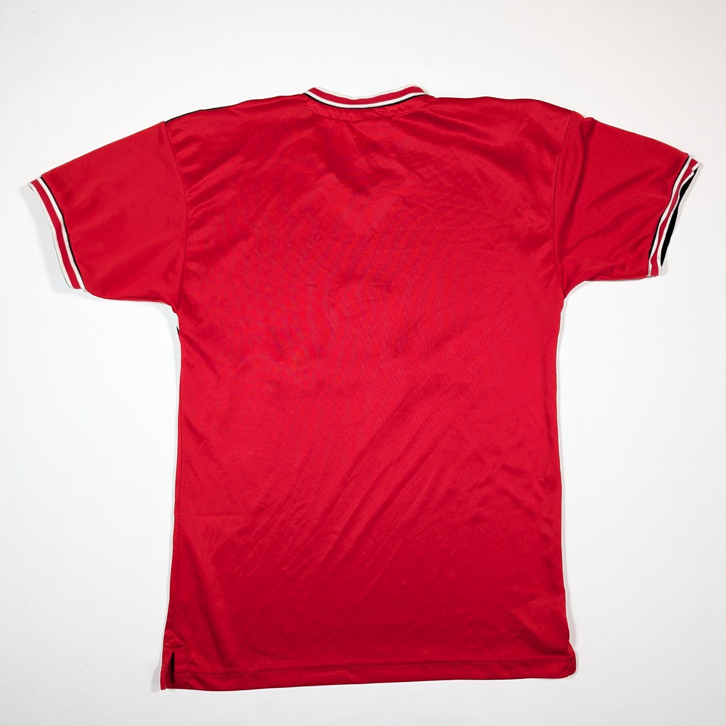 Manchester United Score Draw Football Jersey Retro ′84 (S) [Fair]