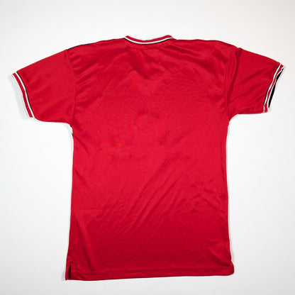 Manchester United Score Draw Football Jersey Retro ′84 (S) [Fair]