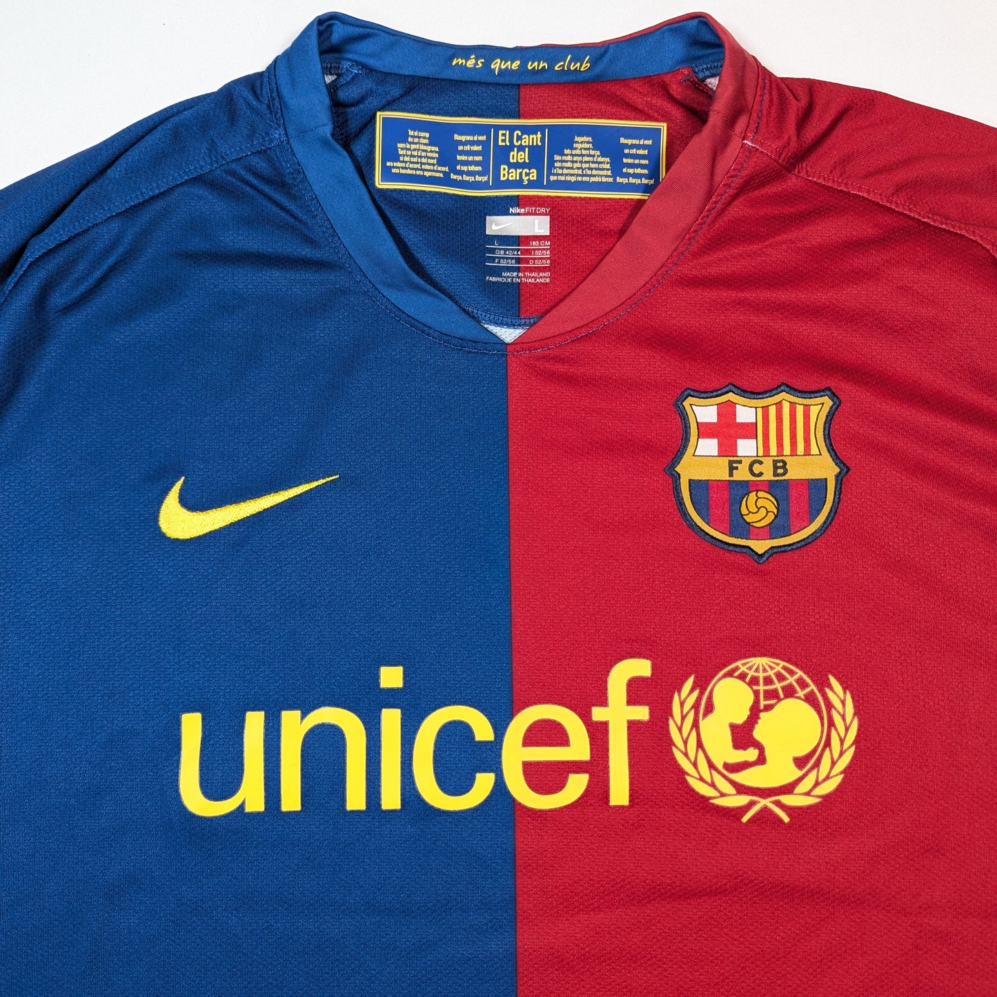 Barcelona NIke Football Jersey 2008 (L) [Excellent]