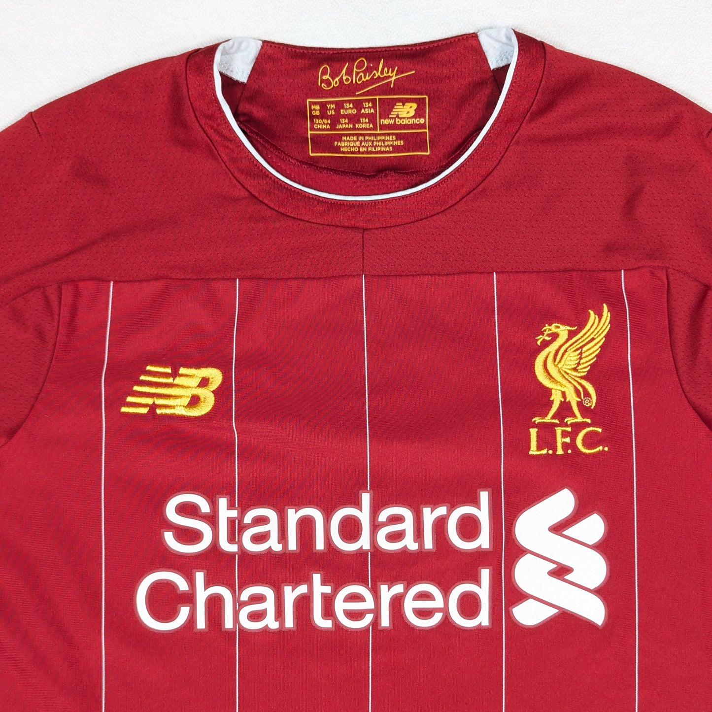 Liverpool New Balance Football Jersey 2019 (8-9 Years) [Excellent]