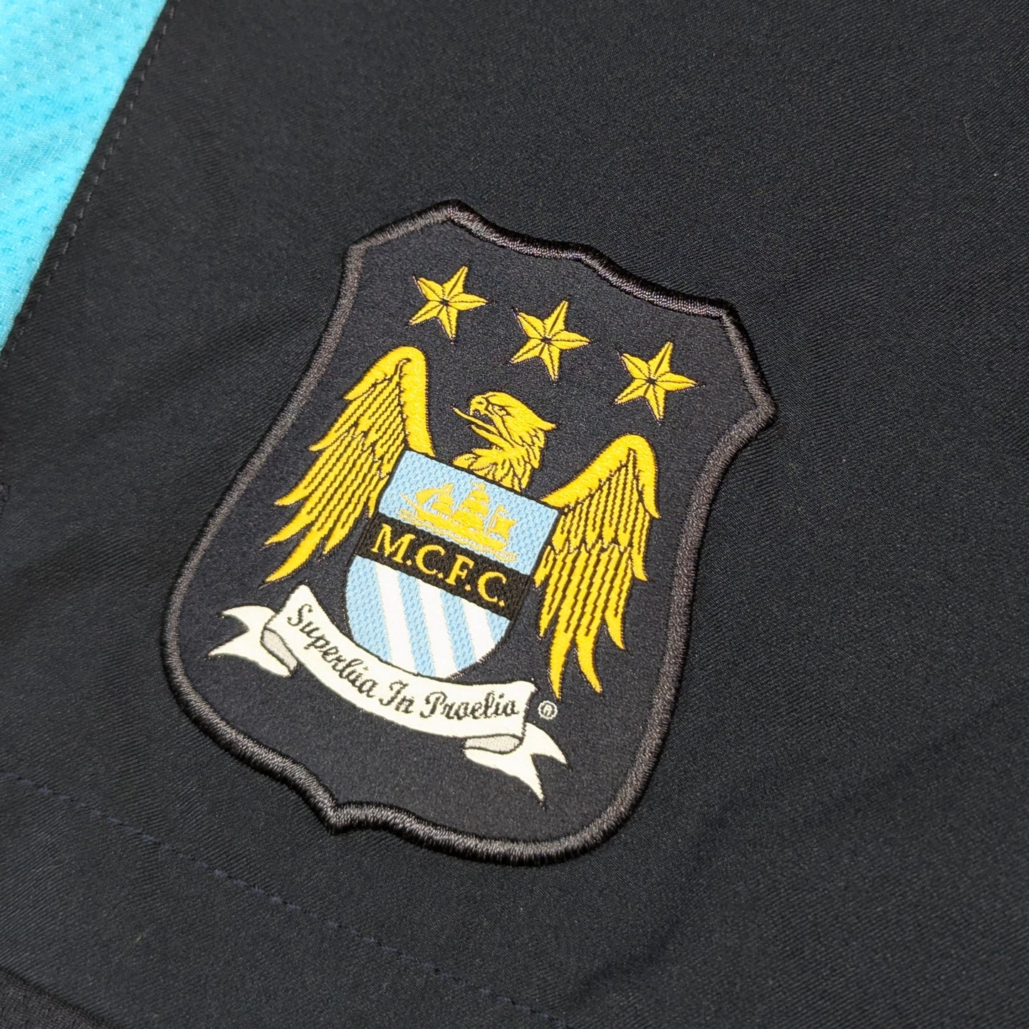 Manchester City Player Issue Nike Football Shorts 2015 Academy #3 (L) [Excellent]