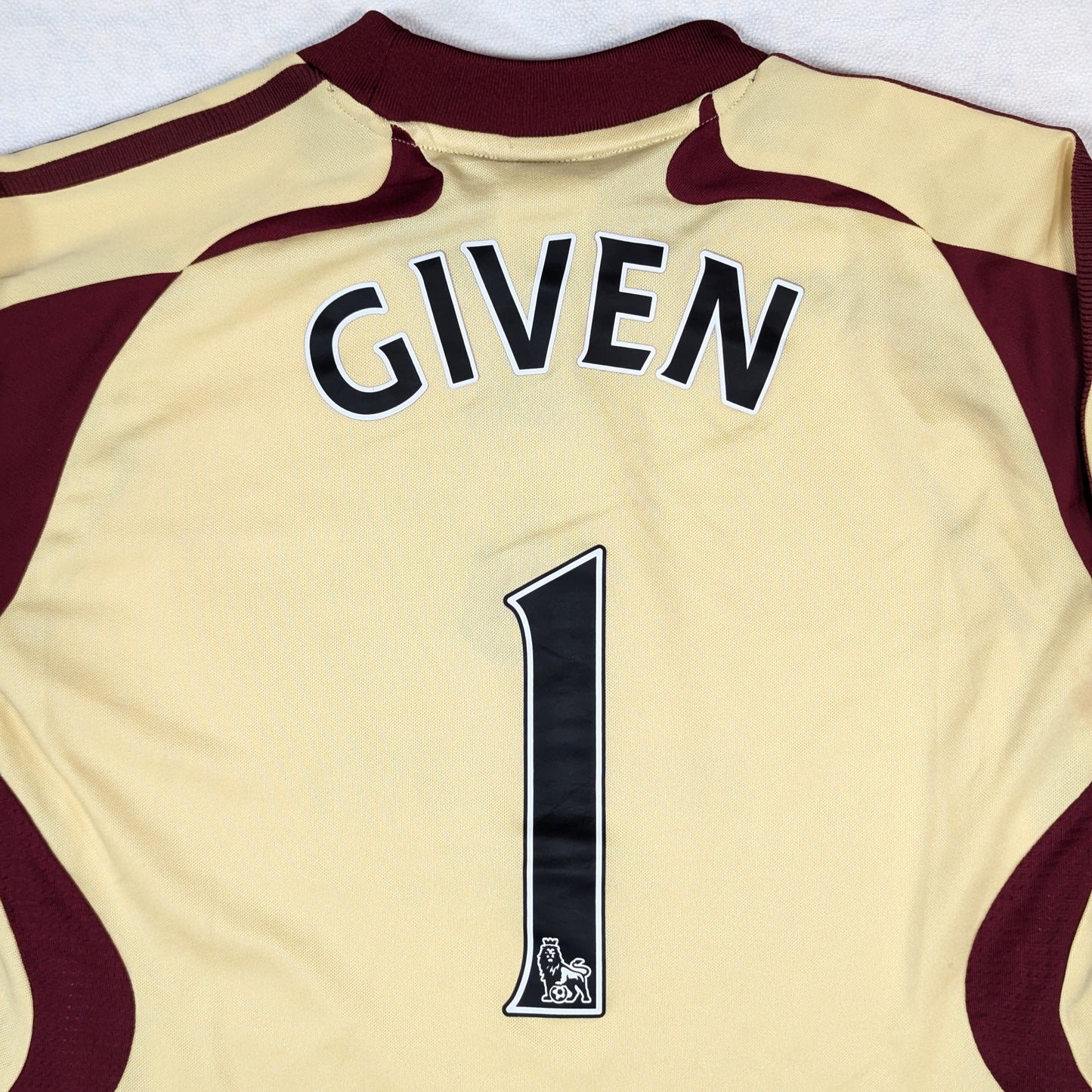 Newcastle United adidas Football Jersey 2007 Shay Given #1 (8 Years) [Good]