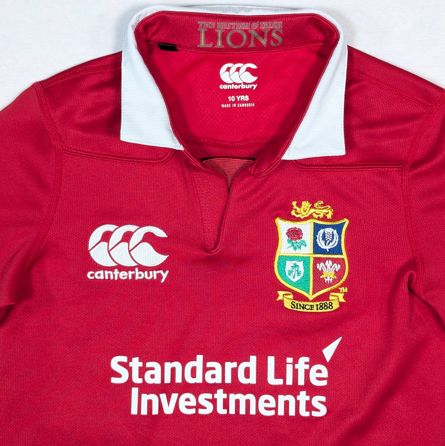 Lions Canterbury Rugby Jersey 2017 (10 Years) [Very Good]