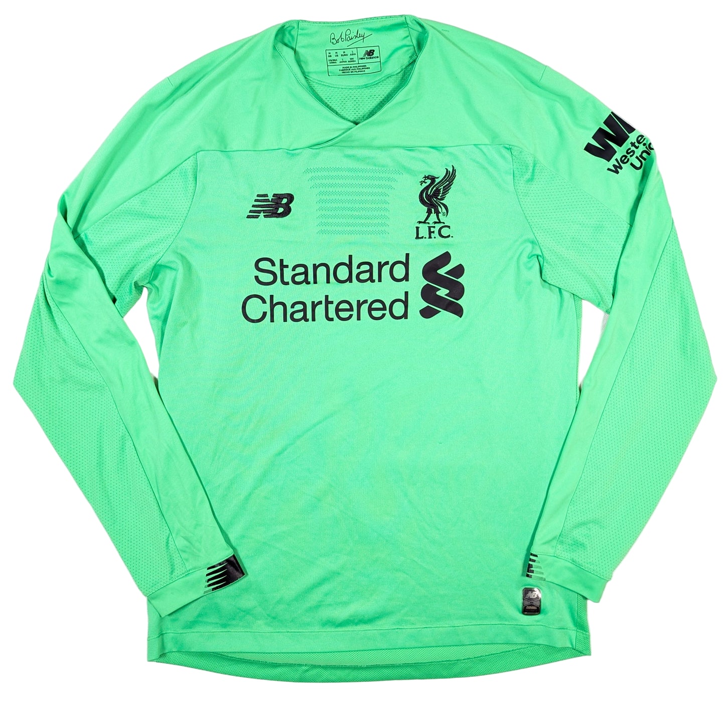 Liverpool New Balance Football Jersey 2019 Becker #1 (M) [Good]