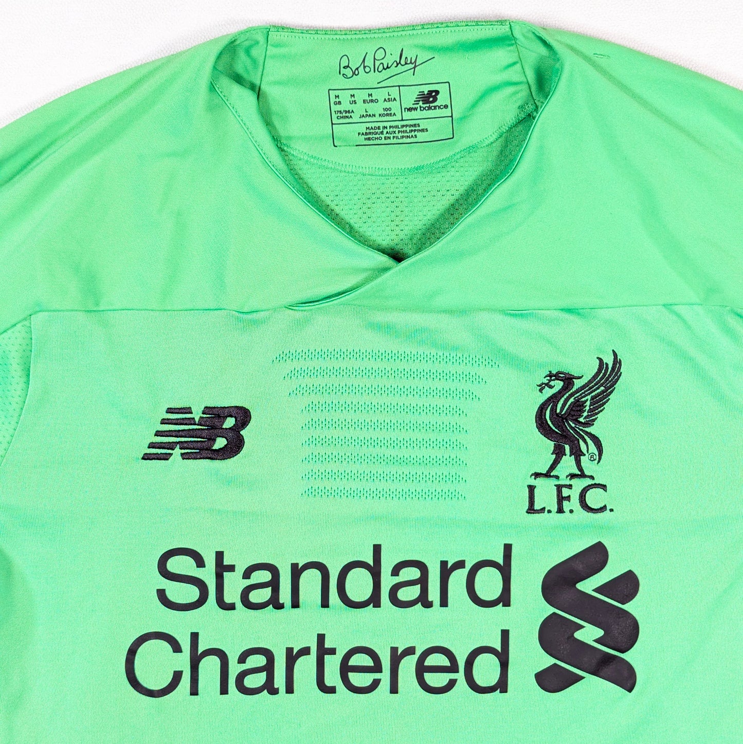 Liverpool New Balance Football Jersey 2019 Becker #1 (M) [Good]