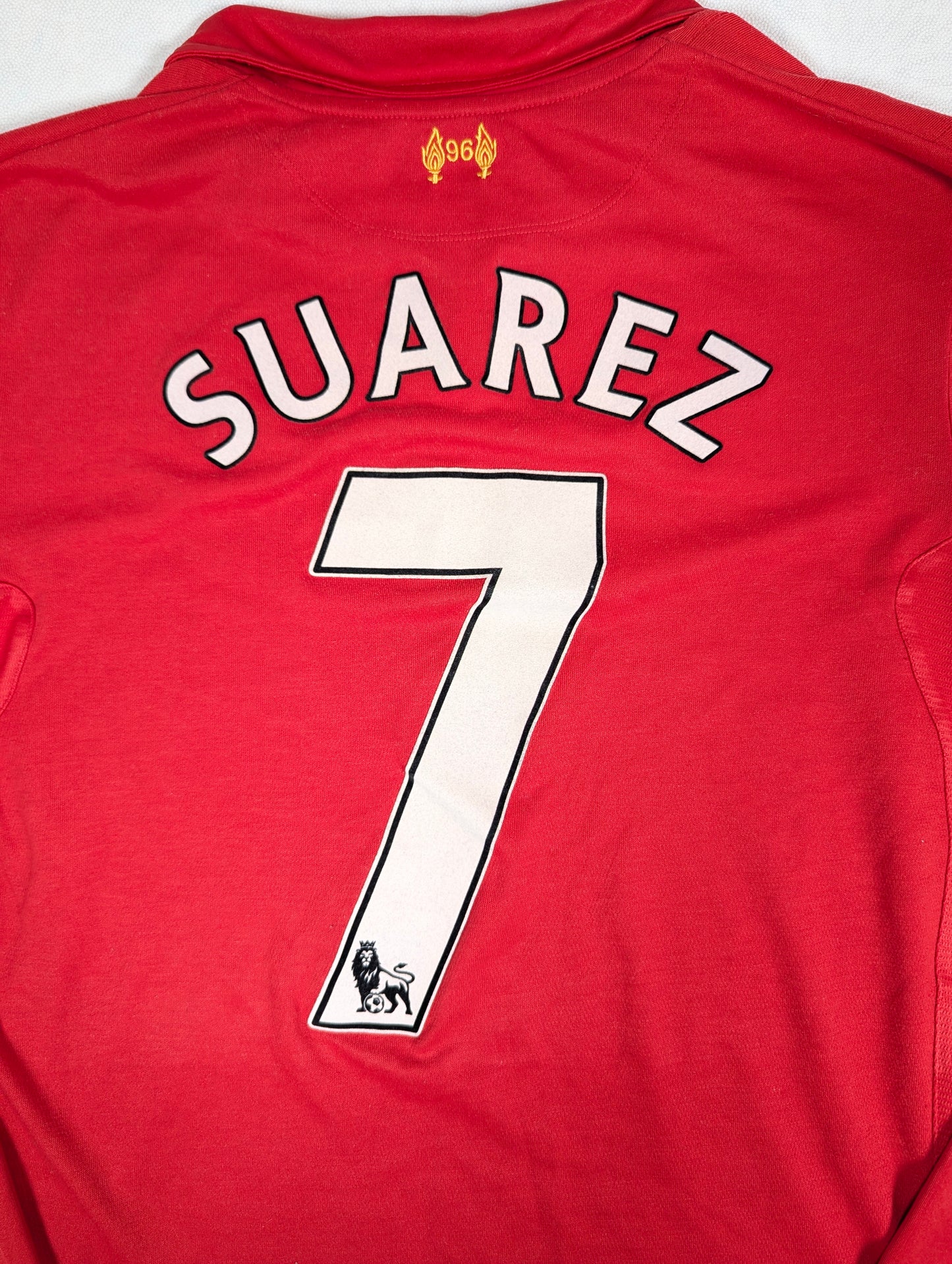 Liverpool Warrior Football Jersey 2012 Luis Suarez #7 (M) [Fair]