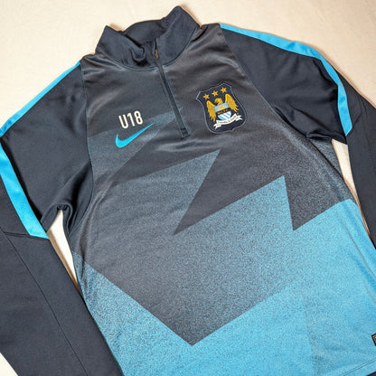 Manchester City Player Issue Nike Football Sweatshirt 2015 U18 (M) [Very Good]