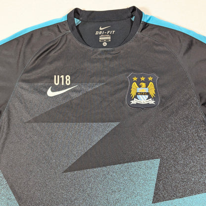 Manchester City Player Issue NIke Football Jersey 2015 U18 (XL) [Good]