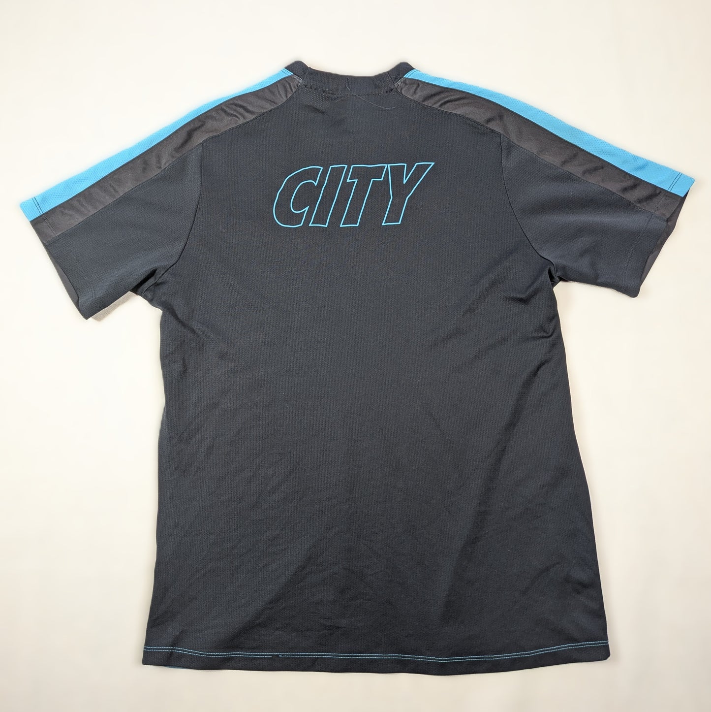 Manchester City Player Issue NIke Football Jersey 2015 U18 (XL) [Good]