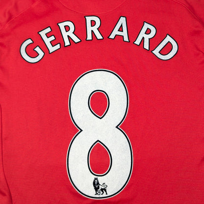 Liverpool Warrior Football Jersey 2013 Steven Gerrard #8 (XL) [Fair]