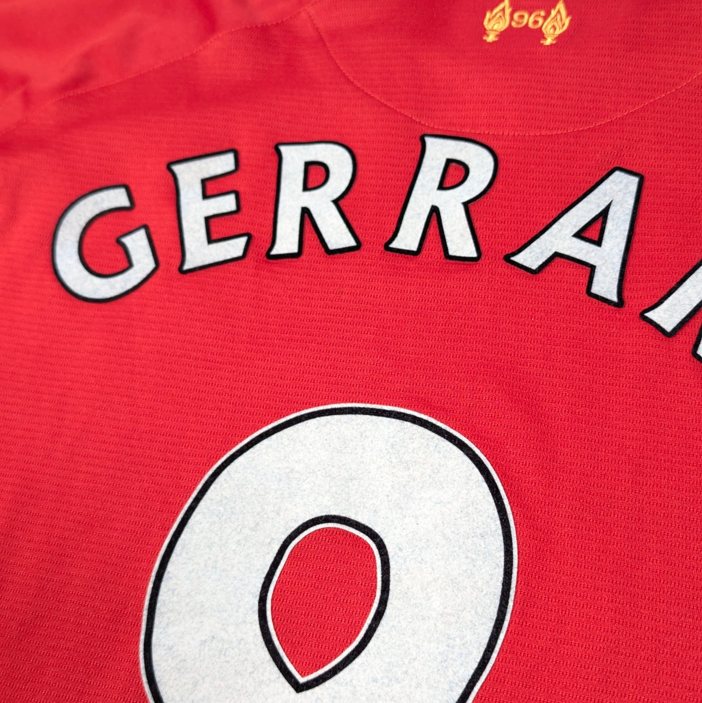 Liverpool Warrior Football Jersey 2013 Steven Gerrard #8 (XL) [Fair]