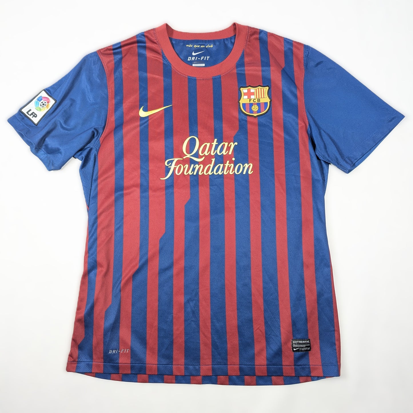 Barcelona NIke Football Jersey 2011 David Villa #7 (L) [Good]